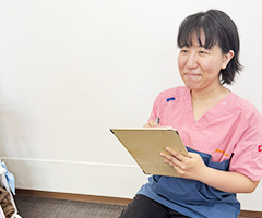 お客様とのお話の写真